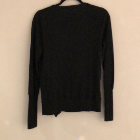 J.Crew Black Wool Zipper Cardigan Sweater - Picture 6 of 10